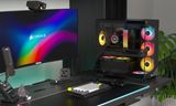 Corsair 2800X RS-R ARGB micro-ATX skrinka s podporou 410 mm GPU 360 mm radiátora 